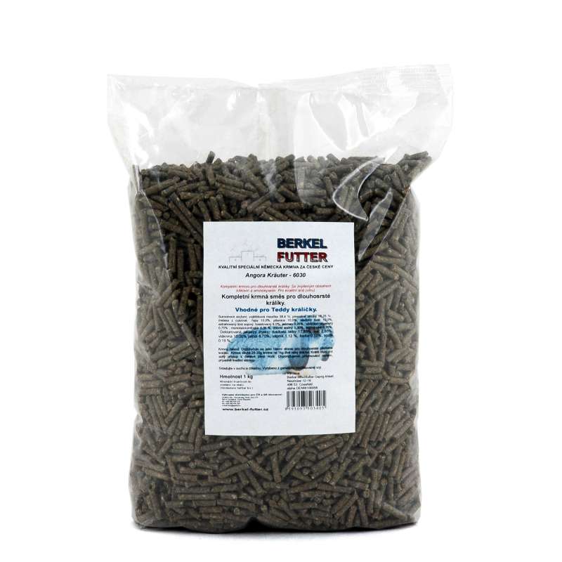 BF Angora Krauter 0,8kg, granule pro dlouhosrsté králíky