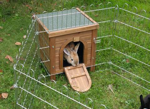 Domek pro králíky venkovní pevný