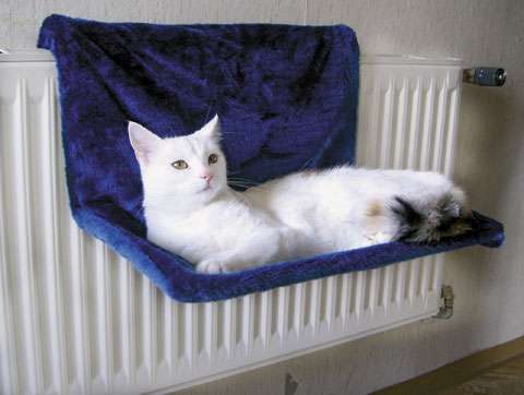 Lehátko na topení kočka Paradies - Lehátko Paradies modré