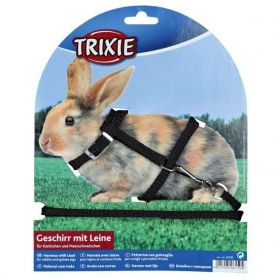 Postroj králík Trixie nylonový - Modrá barva