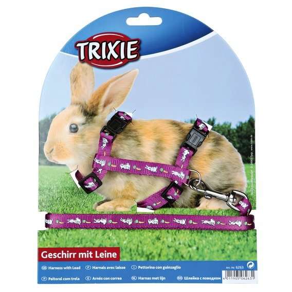Postroj králík Trixie s motivem - Fialová barva