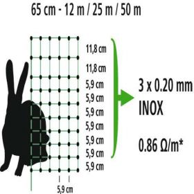 Síťová ohrada králík 12m zelená nízká