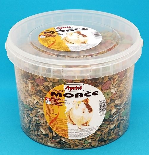 Apetit Morče 1,9kg, vědro 3L, základní krmivo pro hlodavce