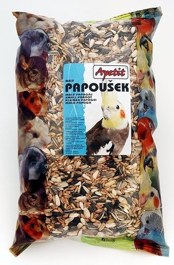 Apetit Papoušek 0,8kg, základní krmivo pro malé a střední papoušky