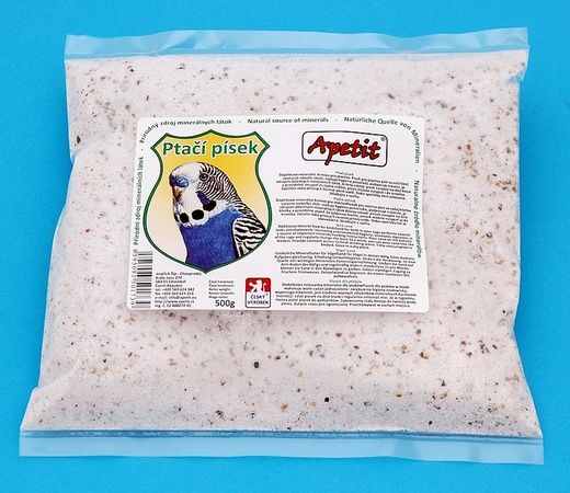 Apetit - Ptačí písek 500g, doplňkové minerální krmivo pro ptactvo