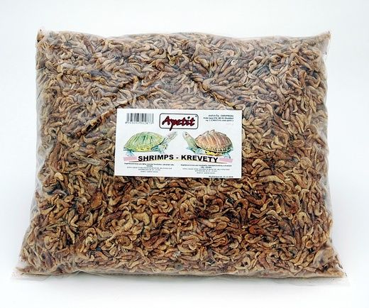 Apetit Shrimps - krevety 5kg, krmivo pro želvy, terarijní živočichy a akvarijní ryby