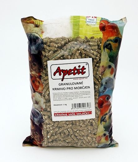 Apetit - Granule pro morčata (pro hlodavce) 0,8kg, granulované krmivo pro morčata a ostatní hlodavce