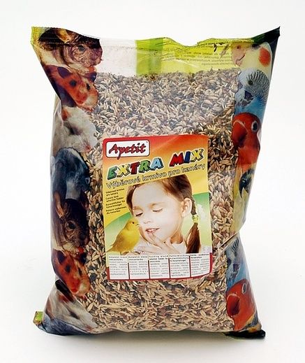 Apetit Kanár extra mix 0,8kg, výběrové krmivo pro kanáry