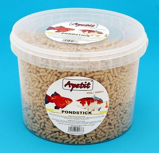 Apetit - Pondsticks,vědro 3L (400g), kompletní krmivo pro bazénové ryby