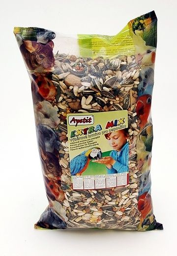 Apetit Velký Papoušek extra mix 0,8kg, výběrové krmivo pro velké papoušky