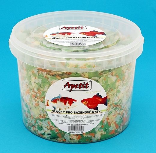 Apetit - vločky pro bazénové ryby, vědro 3L (350g) krmivo pro bazénové ryby