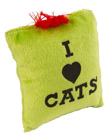 Polštářek s Catnipem - I love Cats