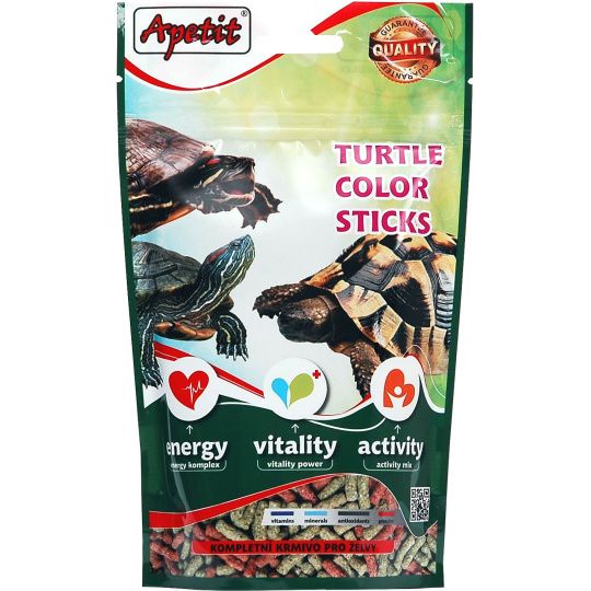 Apetit - krmivo pro želvy 120g/520ml , granulované krmivo pro vodní i suchozemské želvy