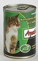 Apetit - konzerva pro kočky - zvěřina 410g, zvěřinové kousky v rosolu